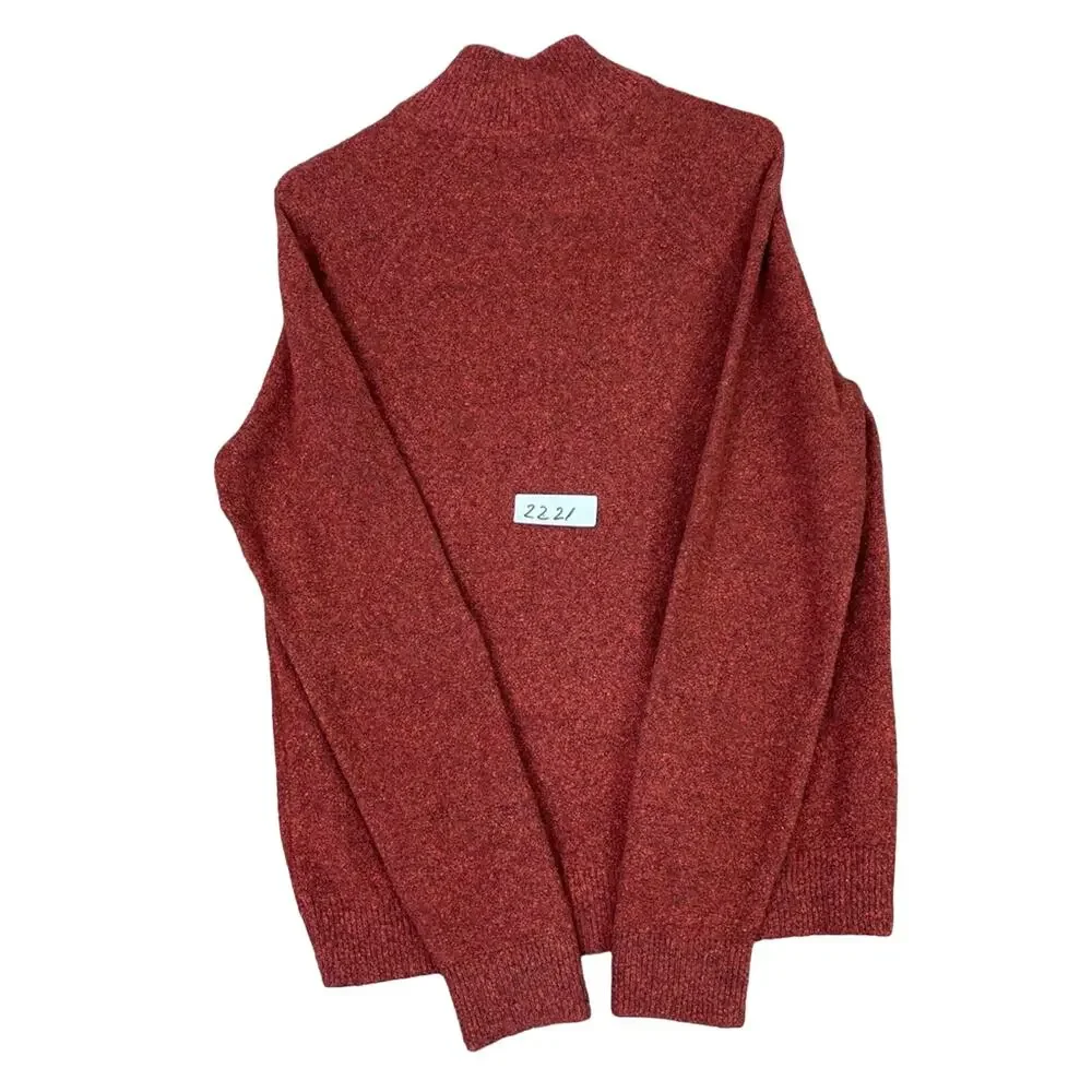 Banana Republic Sweater Mens Medium Rust Cotton & Wool Blend